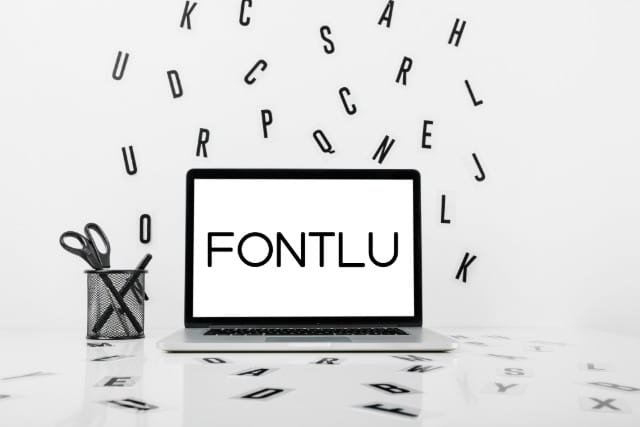 Fontlu logo with tagline 