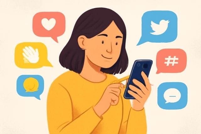 Soutaipasu Image illustrating tips on using social media for business growth, featuring the brand name 'Soutaipasu' prominently.