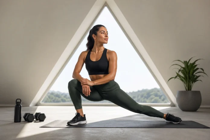 Delta Fitness Authority workout routine with a focused person training for strength, motivation, and daily wellness