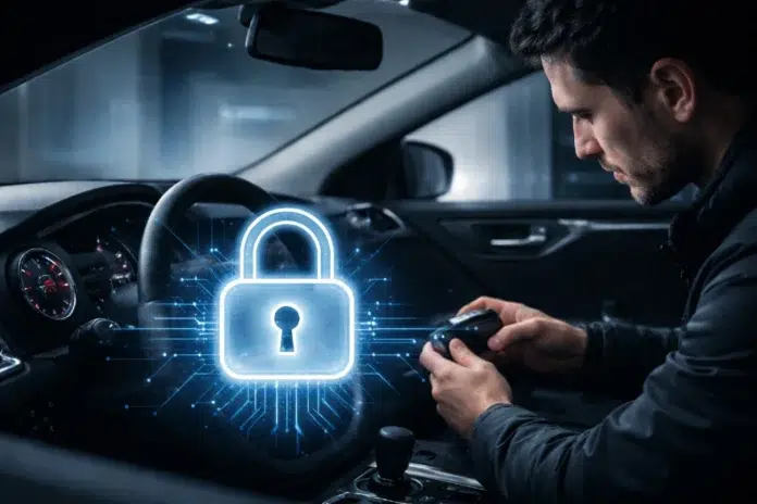 Ghost Immobiliser installed in a modern car for hidden anti-theft vehicle protection