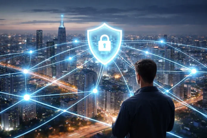 Ip Metropolitan Area Network supporting secure data transport across urban business locations