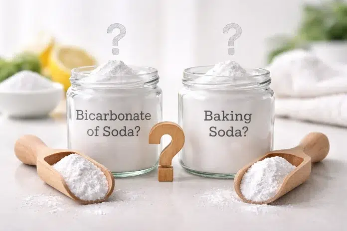 Is Bicarbonate of Soda the Same as Baking Soda ingredient comparison in a home kitchen