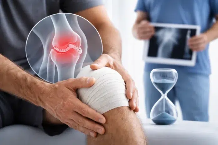 Meniscus Tear Recovery Time recovery timeline showing knee rehab by age, severity, and treatment