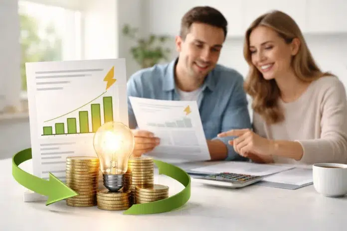 Regulated Price Plan electricity bill comparison for consumers reviewing utility costs at home