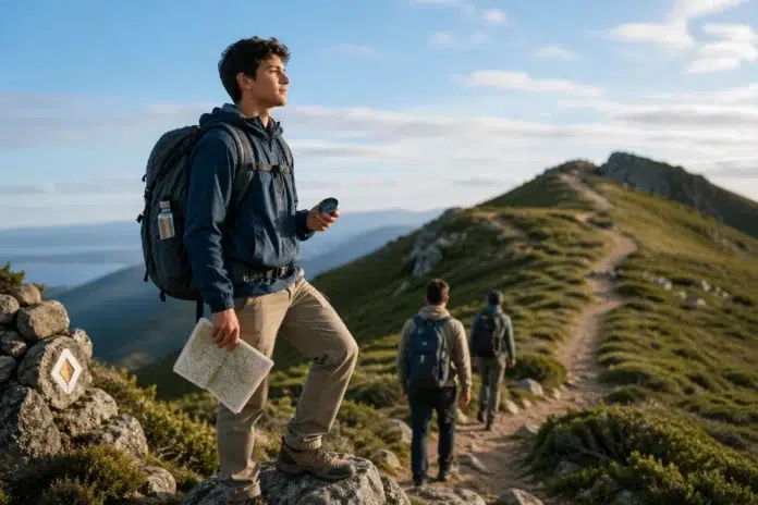 Students participating in a Youth Expedition Project while building teamwork, leadership, and confidence outdoors